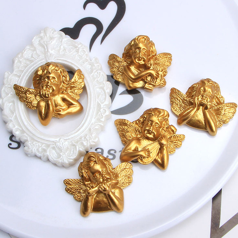 Craft Embellishment - 15 Stück Engel-Accessoires aus Kunstharz, Bastelzubehör,