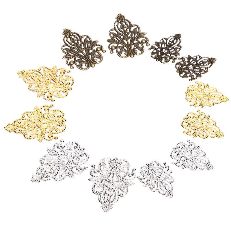 Craft Embellishment - Bestseller 20 Stück Gemischte Filigran-Handwerksstücke Hohle