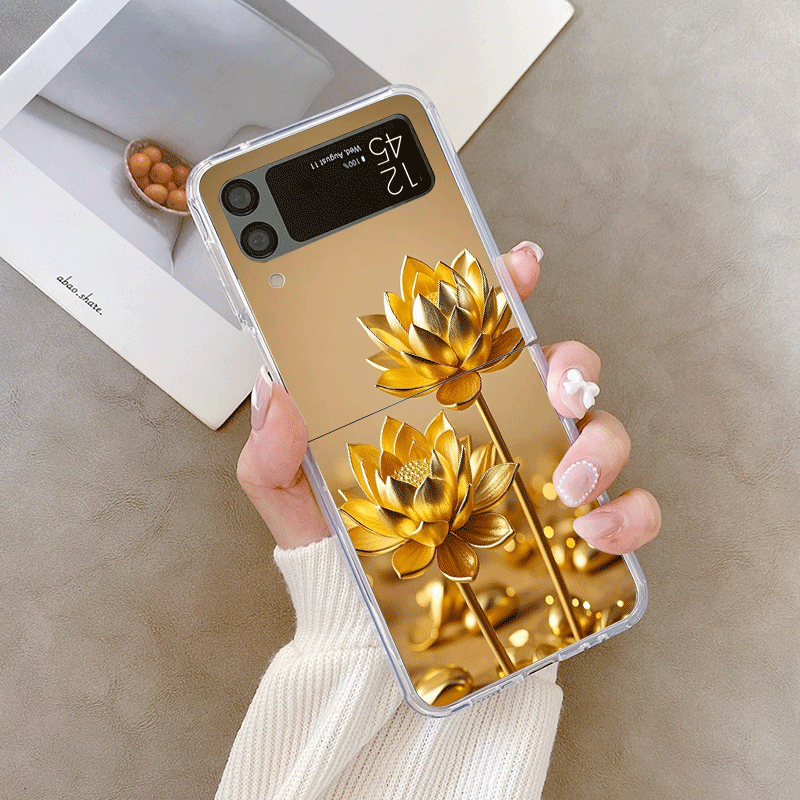 Kreative goldene Lotusblumenmu – Embroidery Embellishments Bewertung und Preis