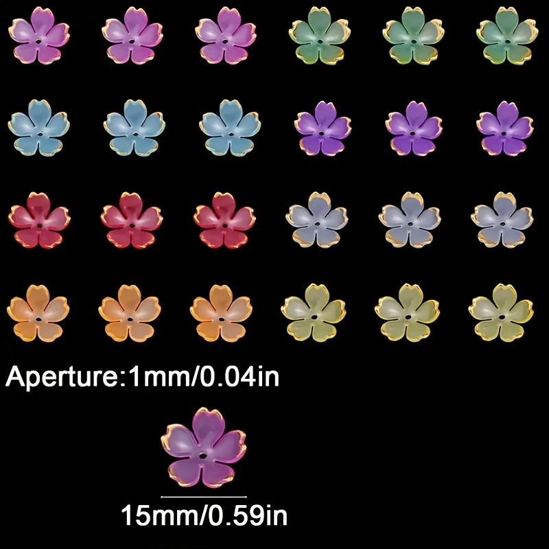 200/100 Stück 15mm Bunte Acryl – Embroidery Embellishments Bewertung und Preis