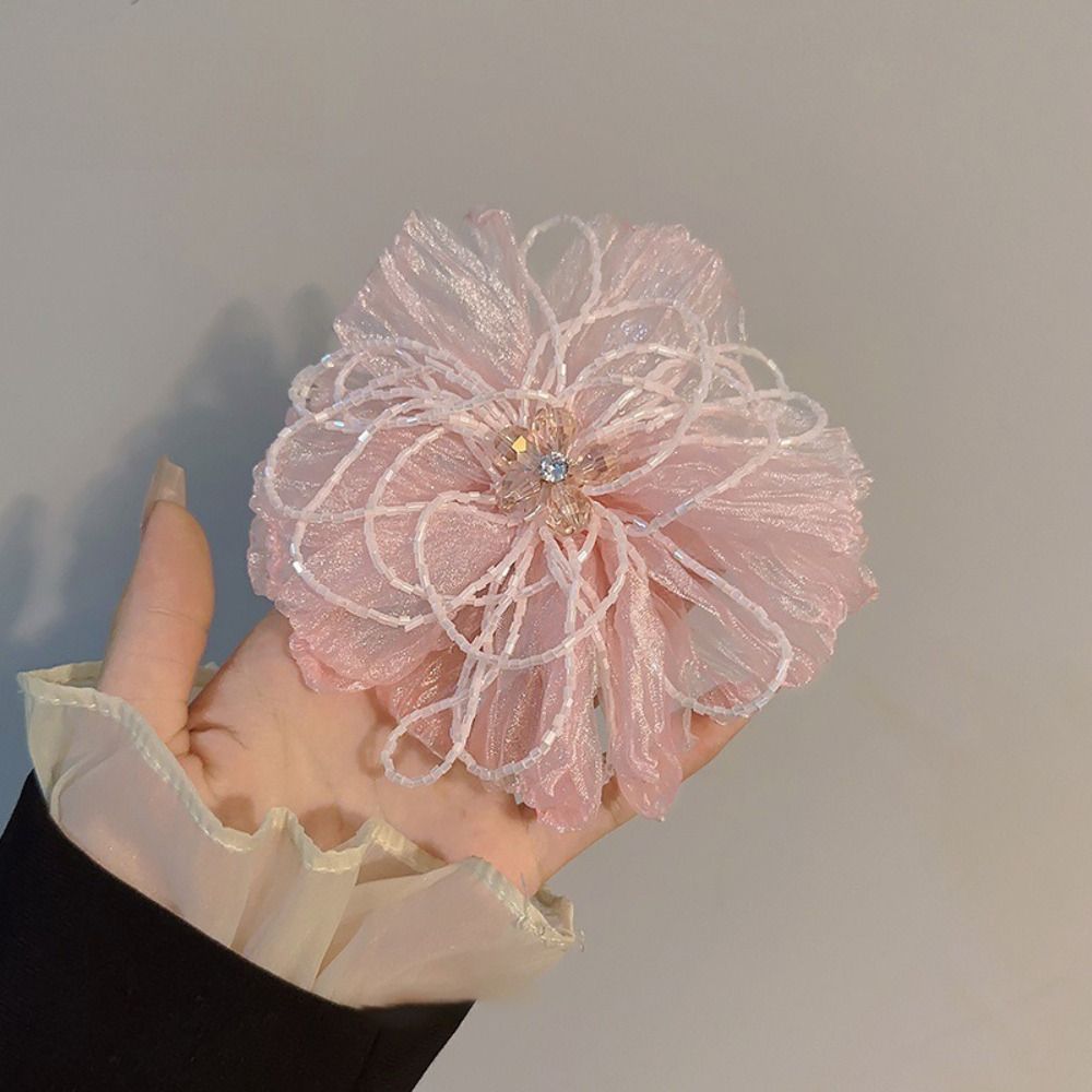 Organza-Stoffblumen-Applikatio – Crystal Mesh Fabric Bewertung und Preis