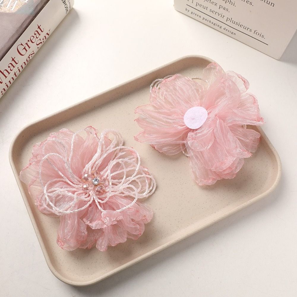 Organza-Stoffblumen-Applikatio – Crystal Mesh Fabric Bewertung und Preis