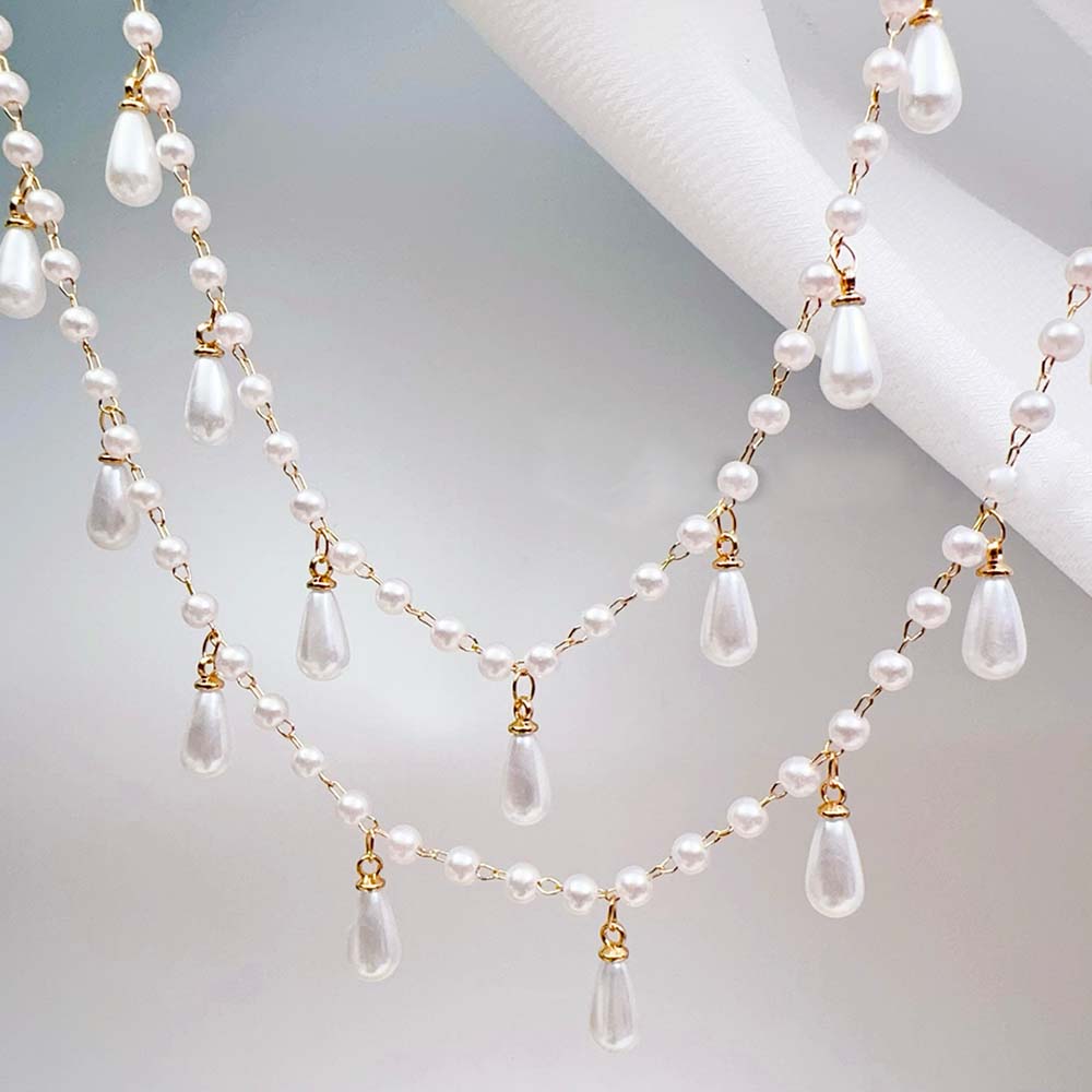 0,5 M 1 M Imitation Perle Wate – Pearl Trim Chain Bewertung und Preis