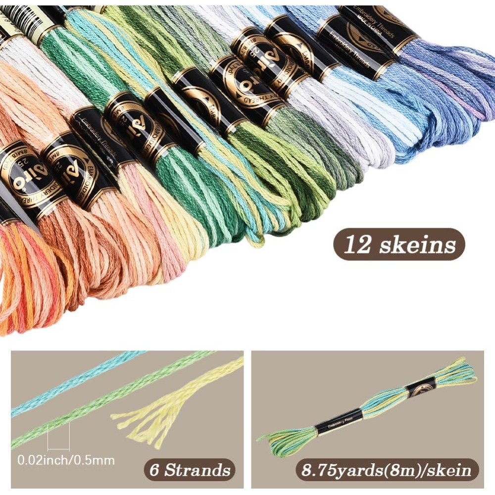 12 Stränge 105 Yards Kreuzstic – Embroidery Embellishments Bewertung und Preis