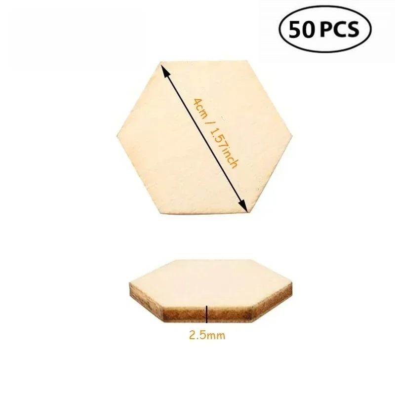 50 Stück 4 cm unlackierte Holz – Craft Embellishment Bewertung und Preis