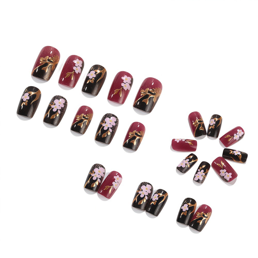 3D vergoldete künstliche Nägel – Embroidery Embellishments Bewertung und Preis