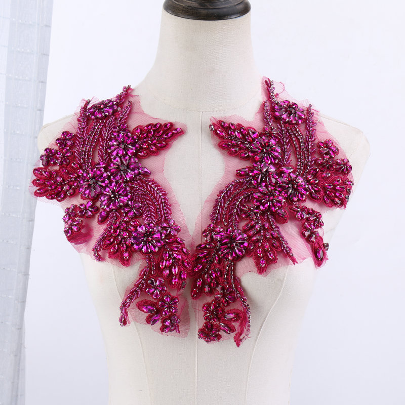 Perlenbesetzte Blumenapplikati – Sew On Rhinestone Bewertung und Preis